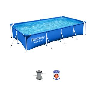 Bestway  Steel Pro Frame Pool Set 400x211x81cm ink. Filterpumpe 