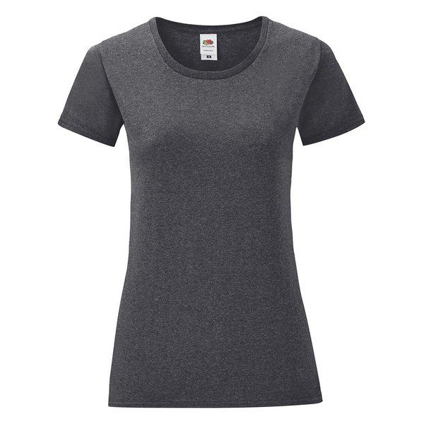 Image of Tshirt Iconic, Kurzärmlig Damen Taubengrau XXL