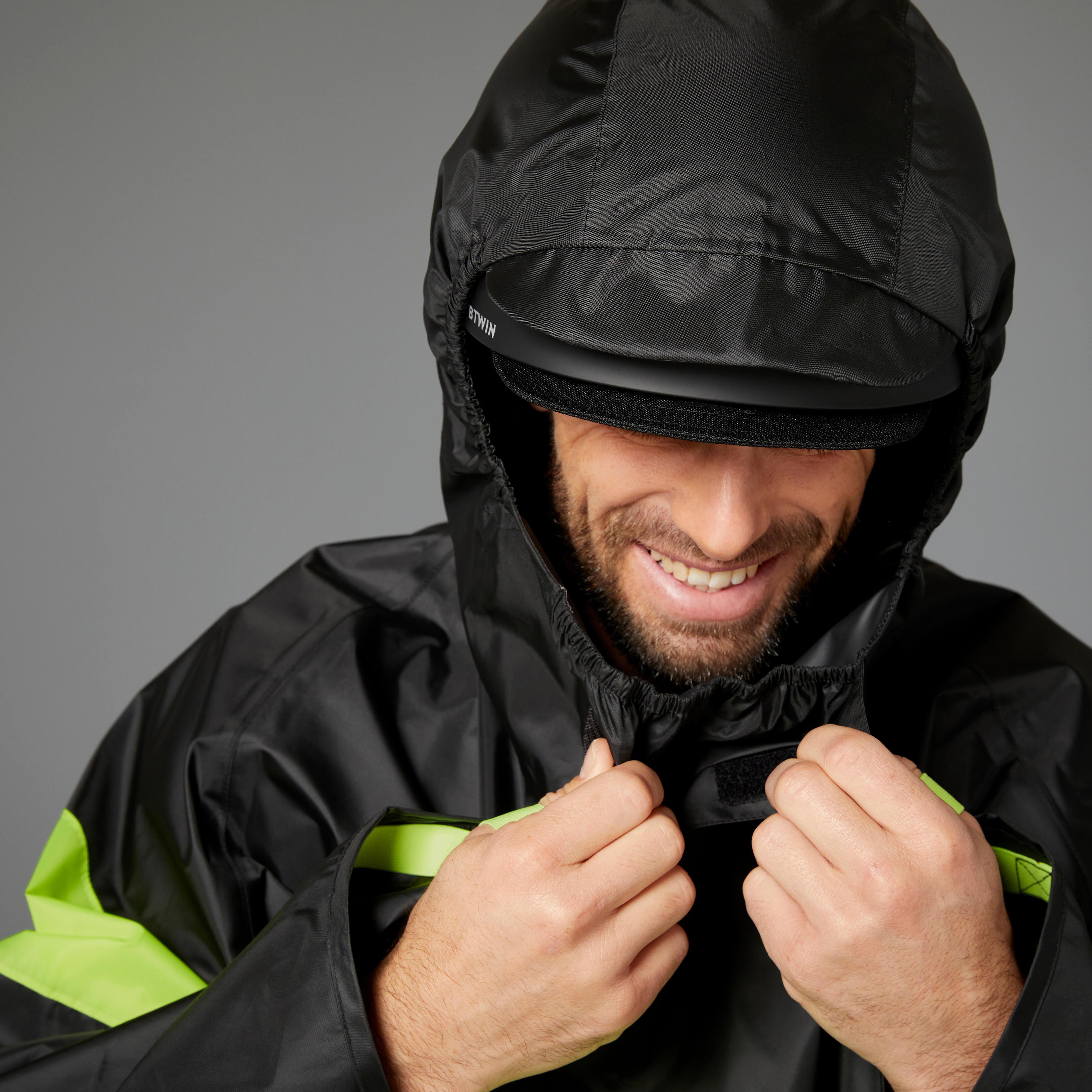 BTWIN  Velo Poncho City Sichtbarkeit Tag und Nacht Polyester 