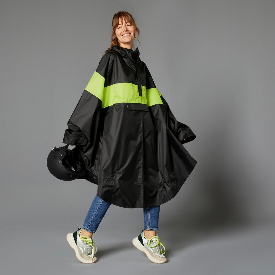 BTWIN  Velo Poncho City Sichtbarkeit Tag und Nacht Polyester 