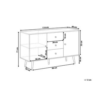 Beliani Commode en MDF Moderne ULIKA  