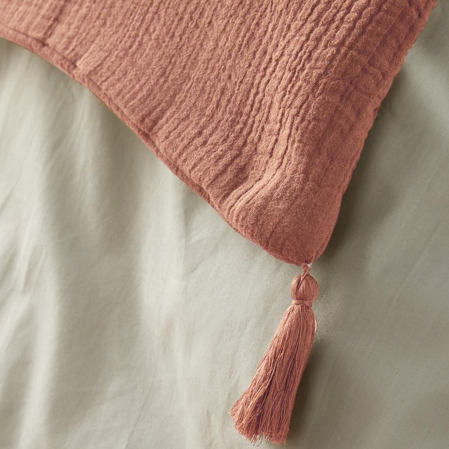 La Redoute Intérieurs Housse de coussin matelassée gaze de coton  