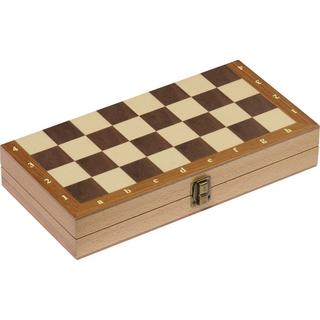 goki  Schachspiel in Holzklappkassette 