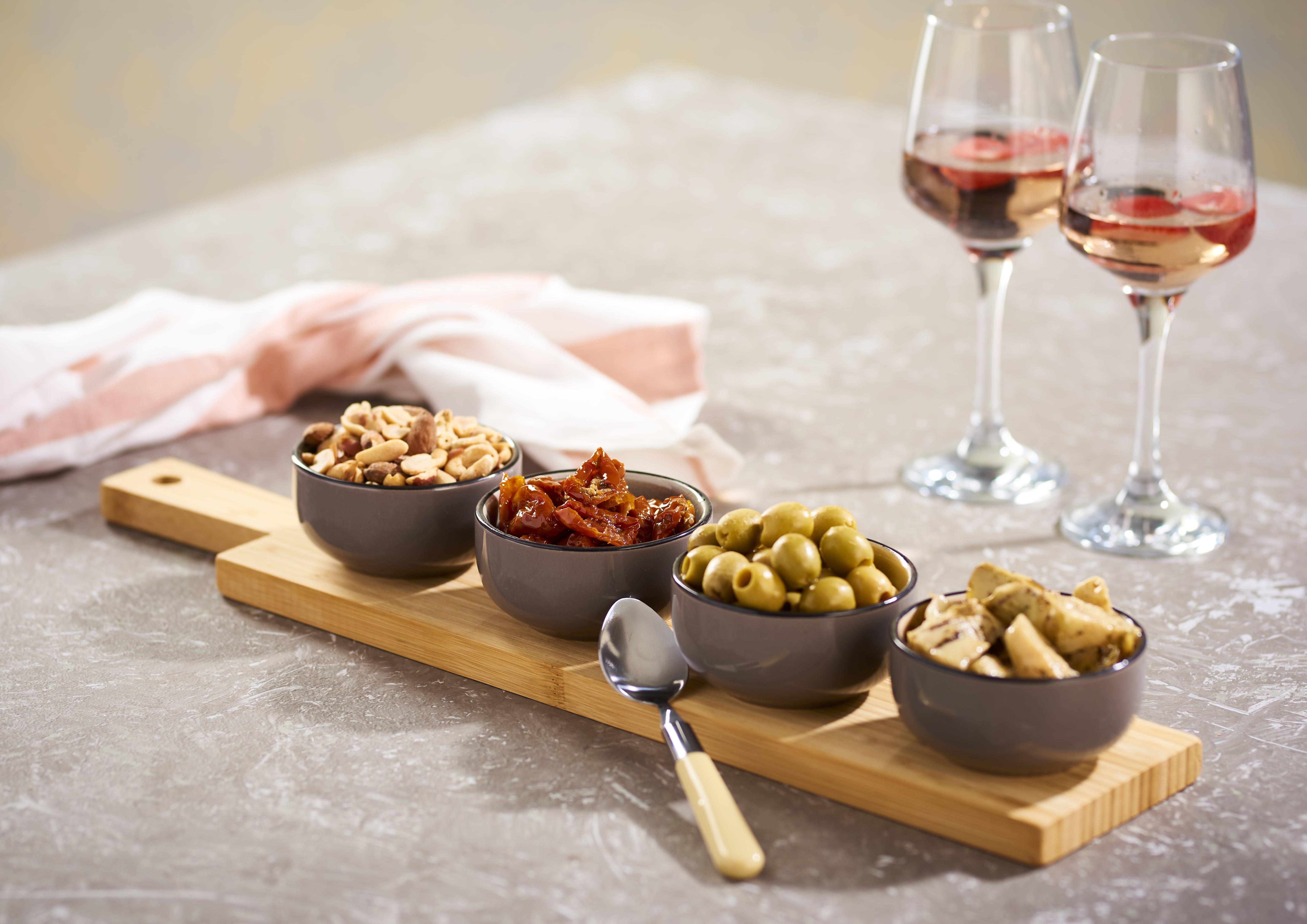 SCHOU Apero-Set, mit 4 Schalen  