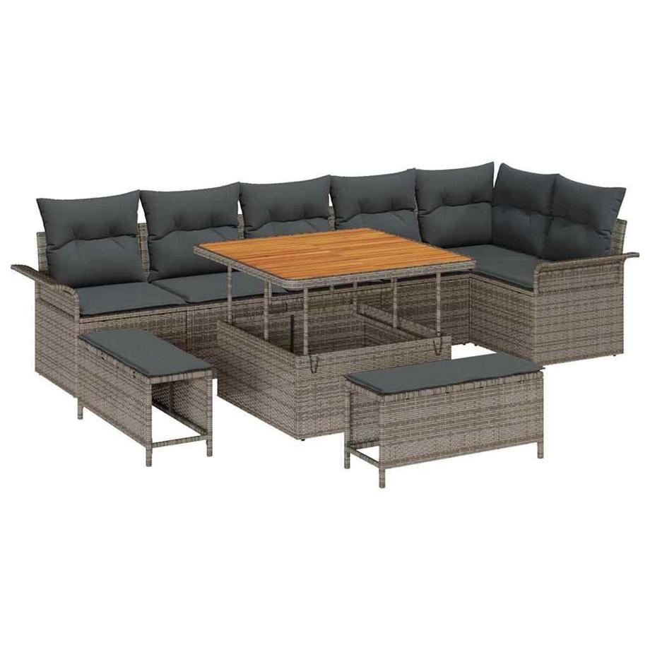 VidaXL Gartensofa-set poly-rattan  