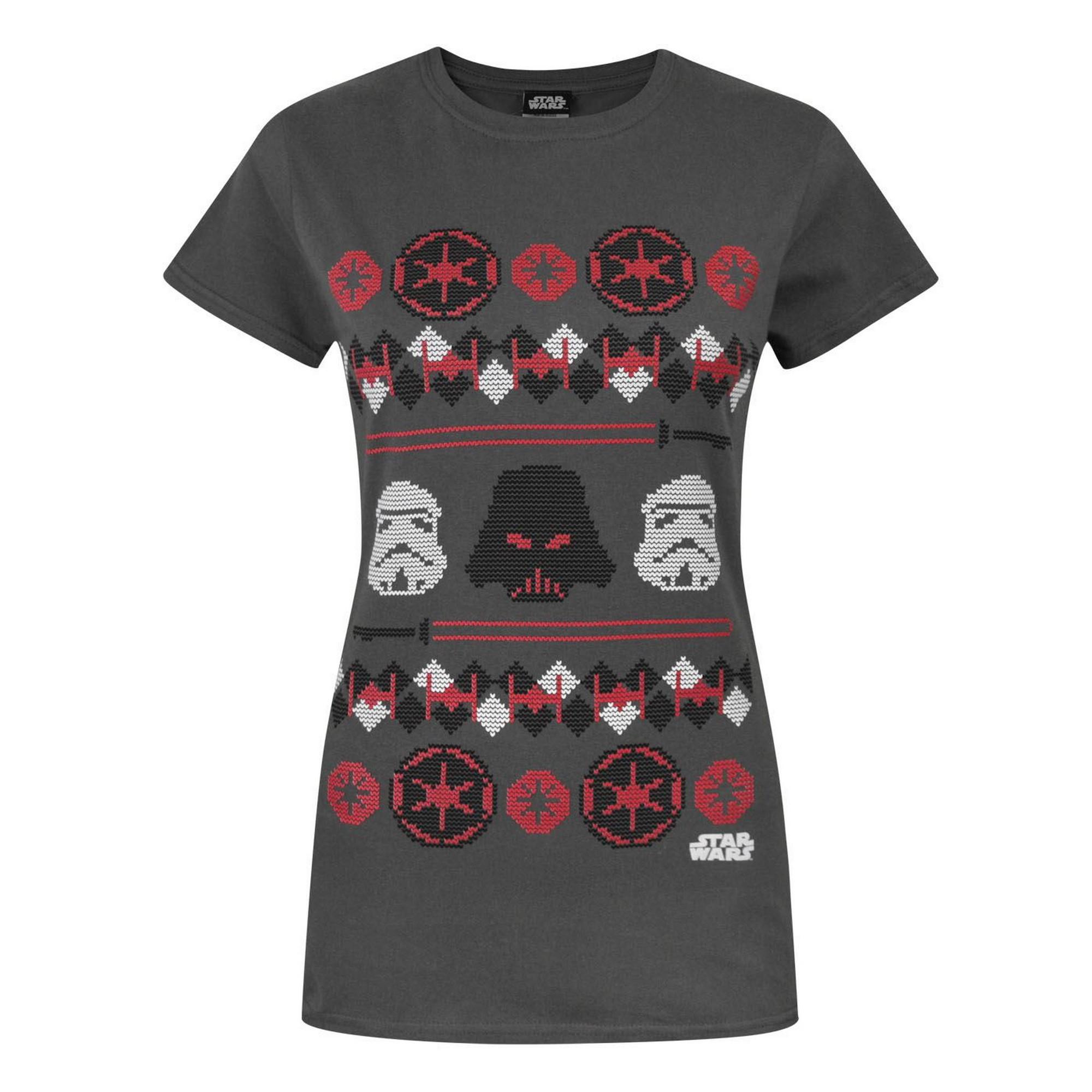 STAR WARS  Darth Vader Fair Isle Weihnacht TShirt 