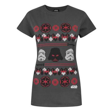 Tshirt de Noël Fair Isle Dark Vador