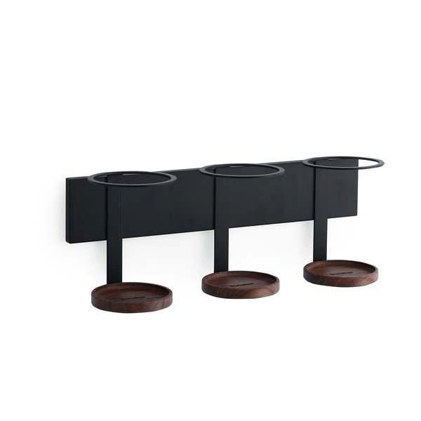 Forster Home Magnetischer Öl & Essig Flaschenhalter Walnuss  