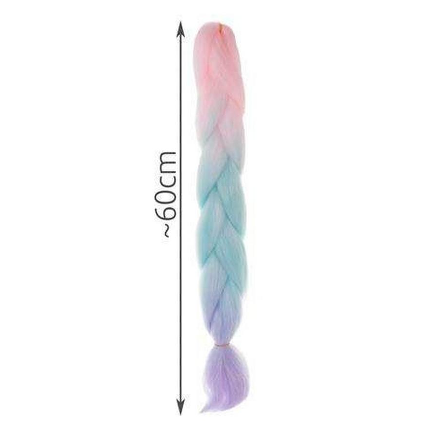 Soulima  Tresses synthétiques ombrées rose/ni/f W10341 