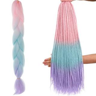 Soulima  Kunsthaar-Ombre-Zöpfe rosa/ni/f W10341 