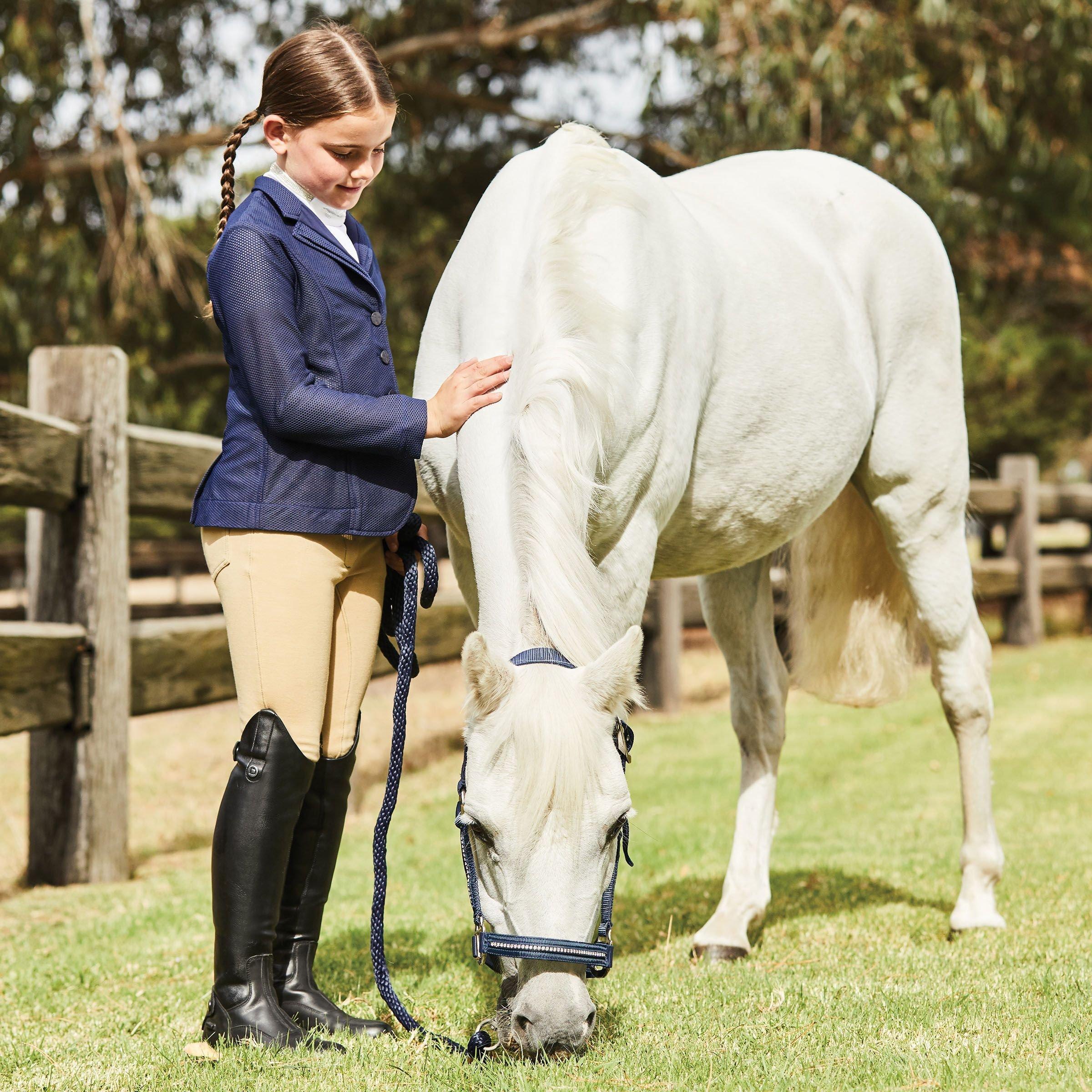 Weatherbeeta  Giacca da equitazione aderente da bambina in maglia Dublin Hanna II 