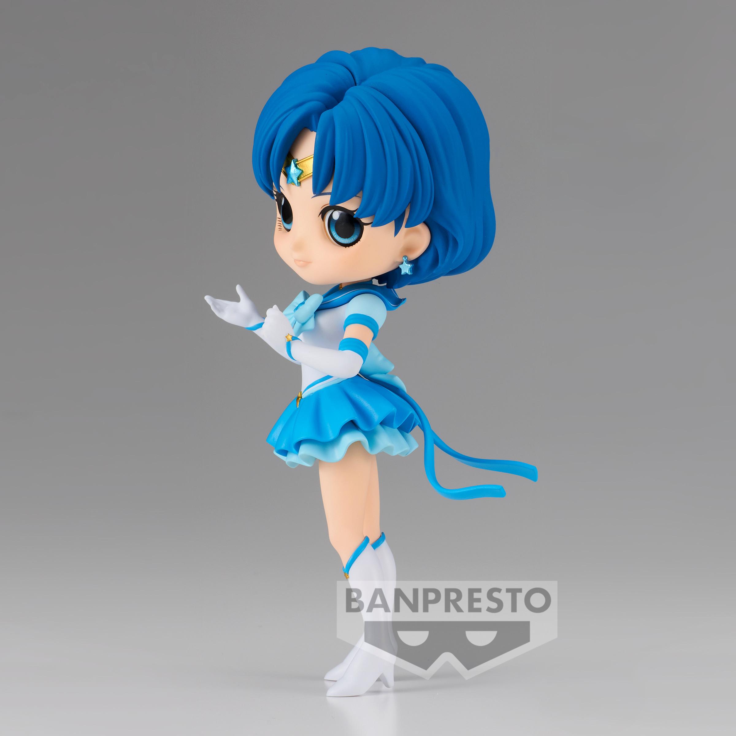 Banpresto  Pretty Guardian Sailor Moon Cosmos the Movie Eternal Sailor Mercury ver.A Q posket figure 14cm 