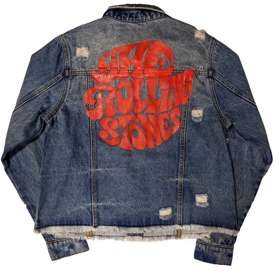 The Rolling Stones Giacca di Jeans Distressed  