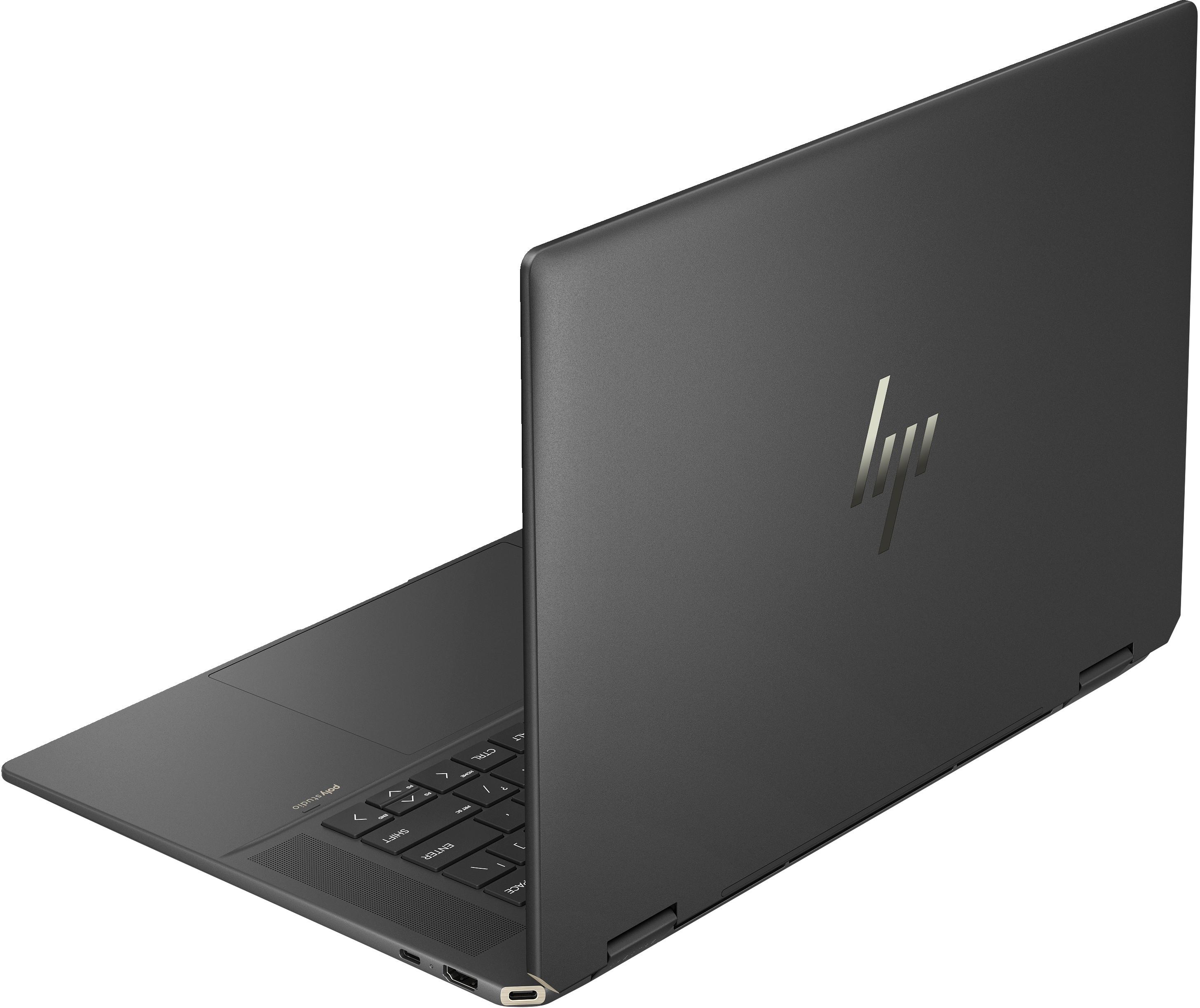 HP  Spectre x360 16-aa0760nz Intel Core Ultra 7 155H Hybrid (2-in-1) 40,6 cm (16") Touchscreen WQXGA 16 GB LPDDR5x-SDRAM 1 TB SSD Wi-Fi 7 (802.11be) Windows 11 Home Schwarz 