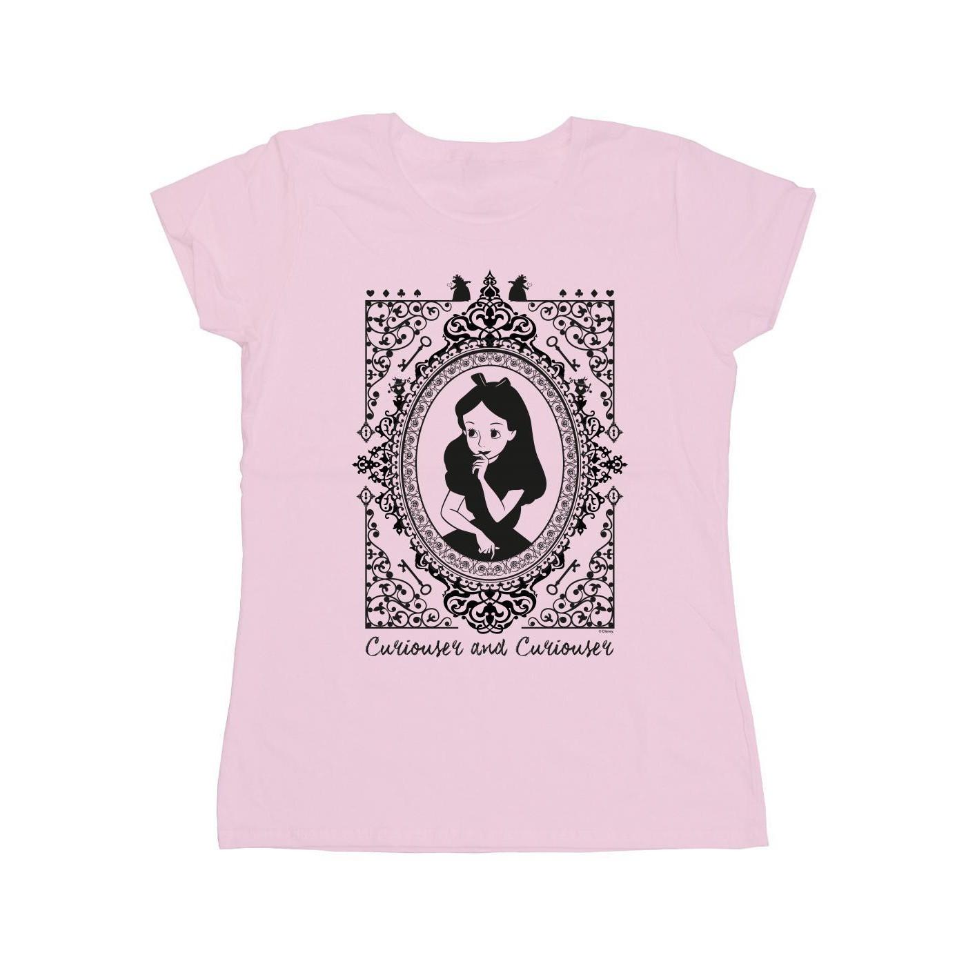 Image of Alice In Wonderland Frame Tshirt Damen Pink M