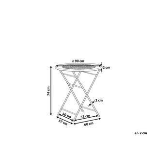 Beliani Tavolo da giardino en Ferro Retrò BIVIO  