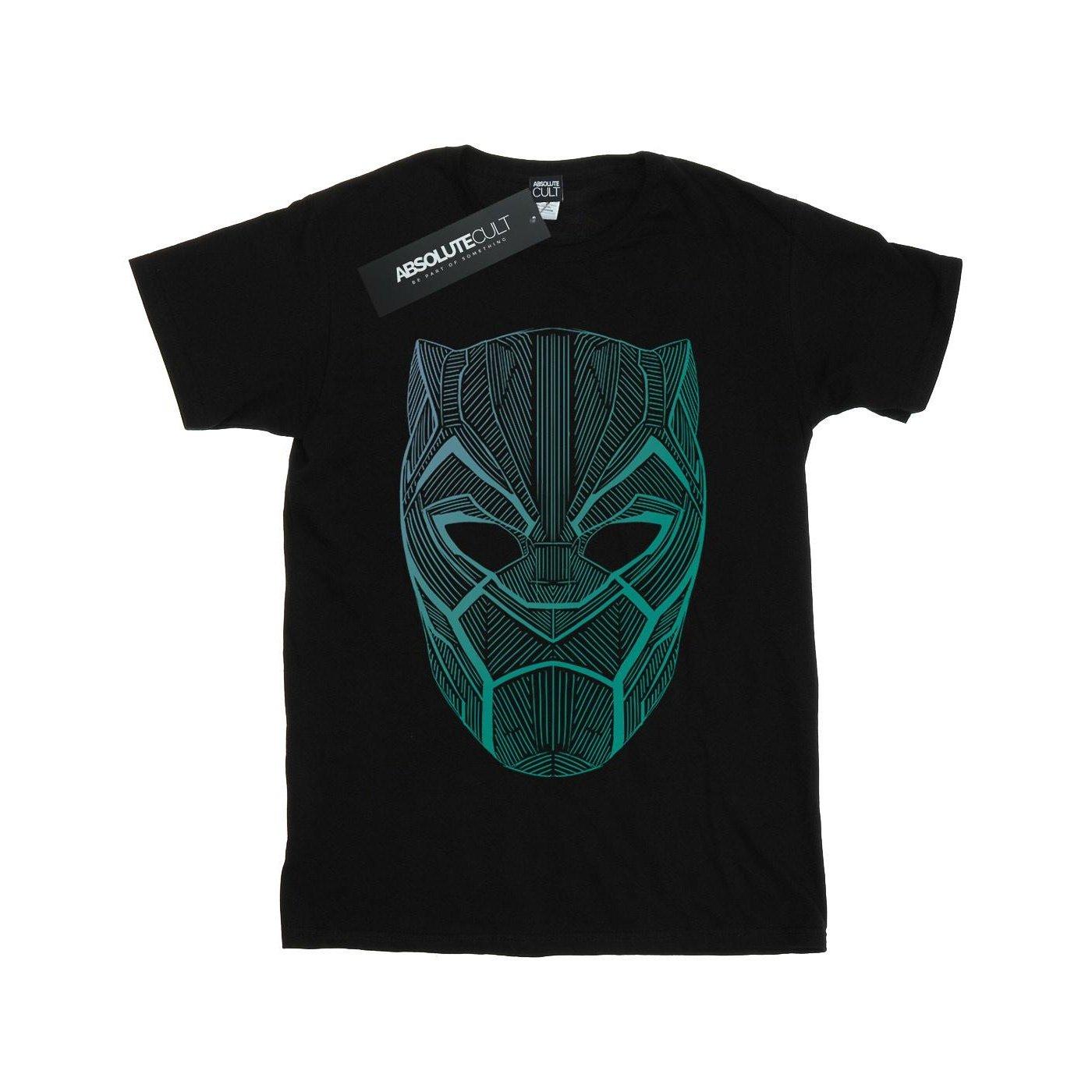 Image of Black Panther Tribal Mask Tshirt Damen Schwarz XXL
