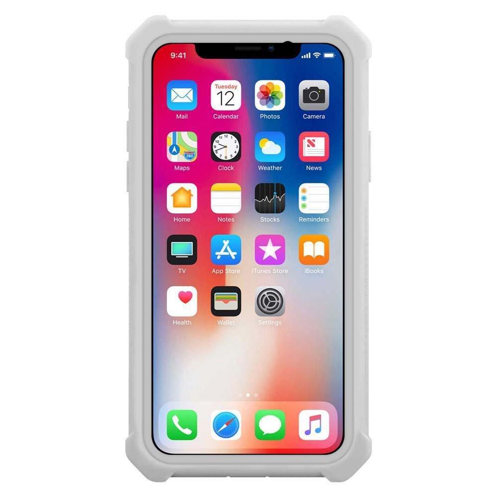 Cadorabo  Hülle für Apple iPhone X  XS 2-in-1 TPU Silikon-Rand Glas-Rücken 