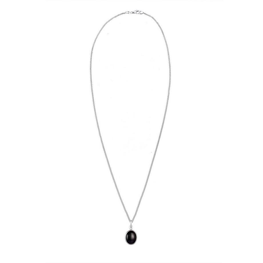 Elli  Collier Pendentif Solitaire Basique Avec Onyx 