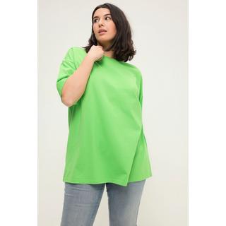 Studio Untold  Maglia dal taglio lungo e oversize con scritta stampata, scollo a girocollo e mezze maniche 