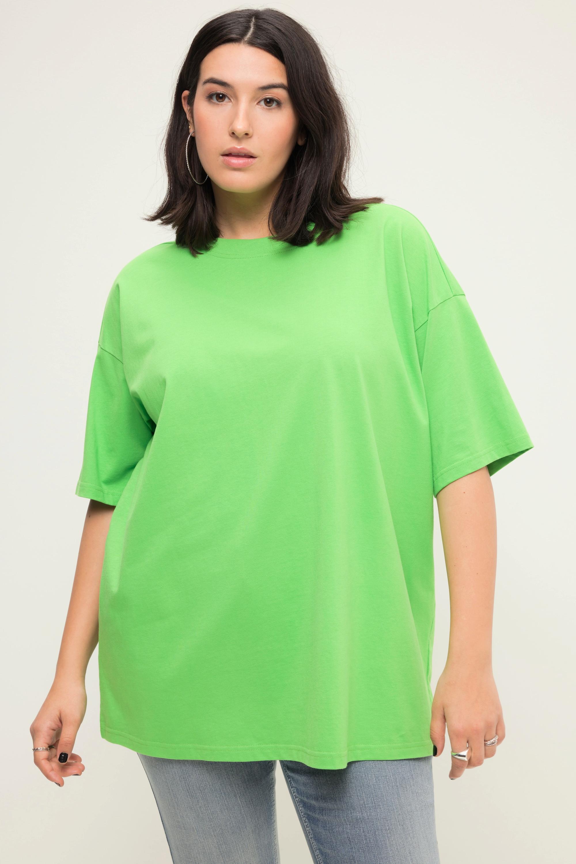 Studio Untold  Longshirt, oversized, Rundhals, Halbarm gras 