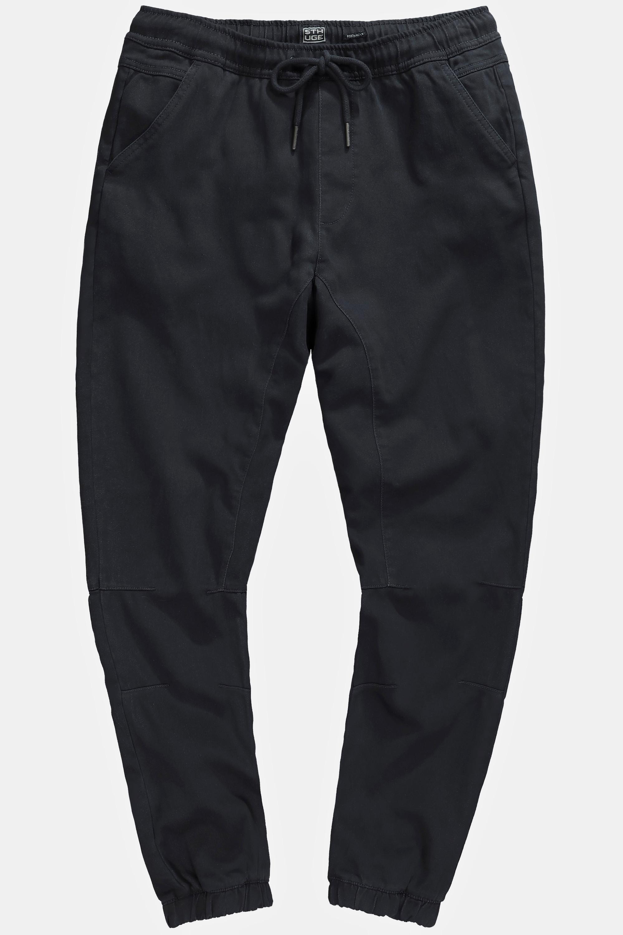 Sthuge  Pantaloni dalla vestibilità moderna con cintura elastica e tre tasche, disponibili fino alla tg. 8XL 