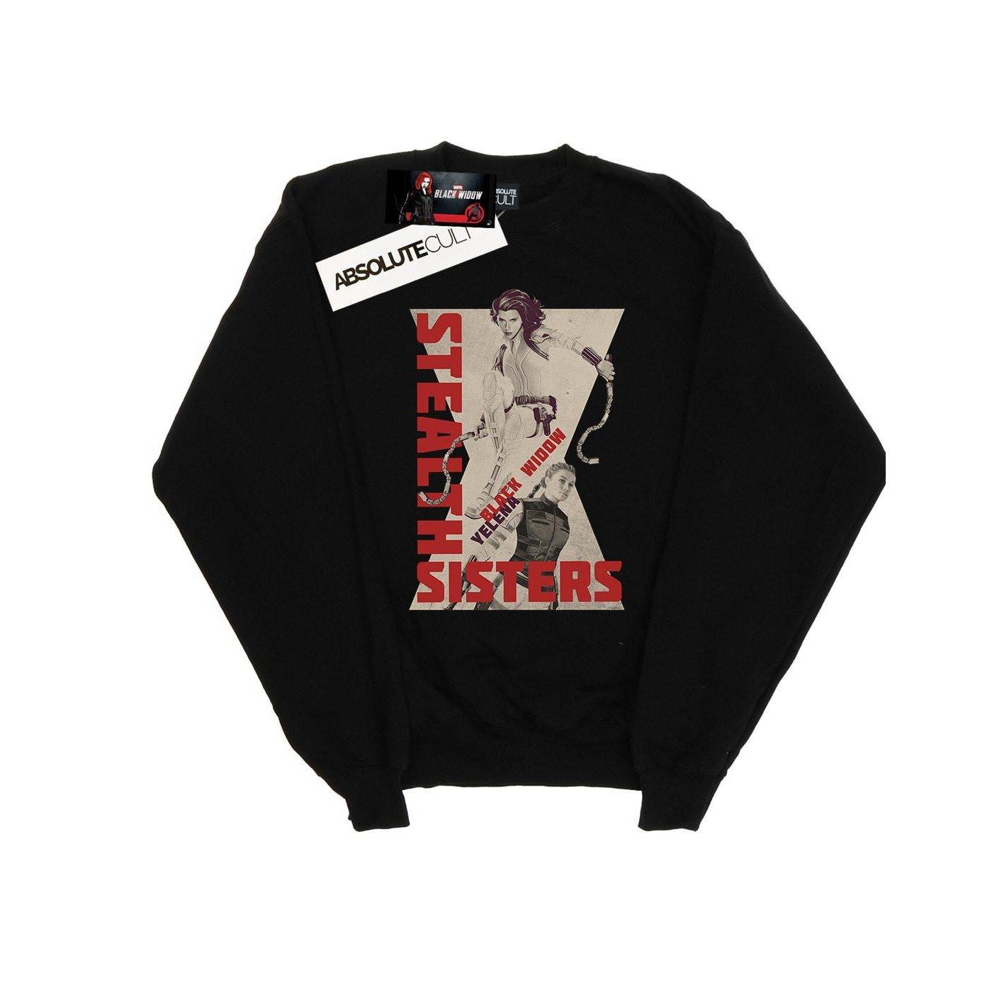 Image of Black Widow Movie Stealth Sisters Sweatshirt Mädchen Schwarz 140/146