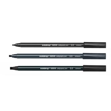 EDDING Calligraphy 1255 Set 2-5mm 1255-1-E3 schwarz 3 Stück