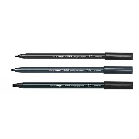 Edding EDDING Calligraphy 1255 Set 2-5mm 1255-1-E3 schwarz 3 Stück  