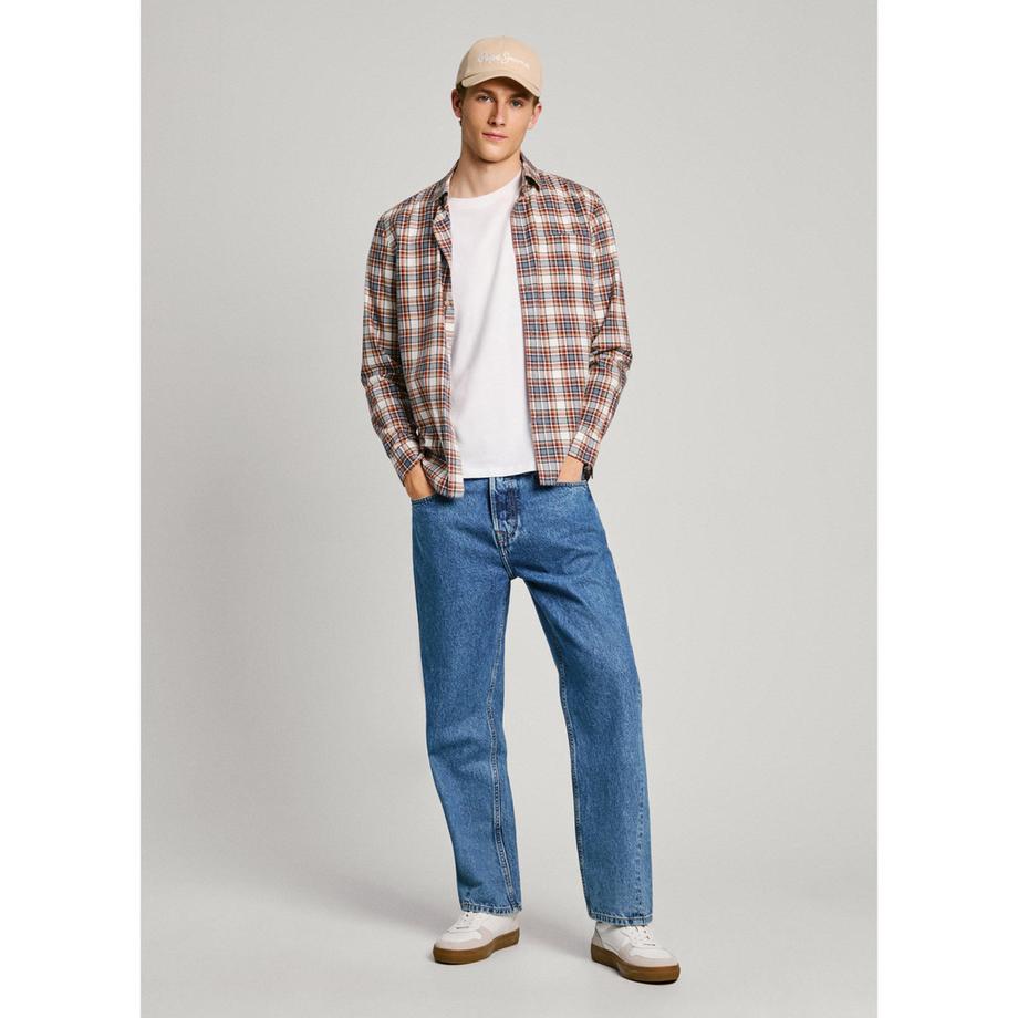 Pepe Jeans London Macberth Chemise à Carreaux Regular Fit Manches Longues  