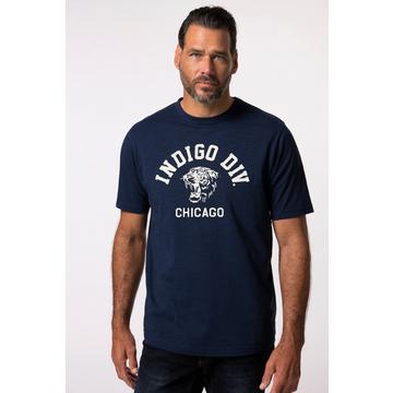 T-shirt JP 1880. Manches courtes et col rond bleu foncé