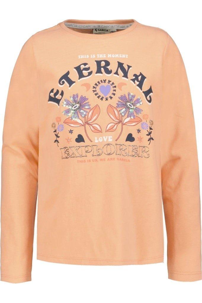 Image of Mädchen Langarmshirt Eternal Mädchen Orange 104/110
