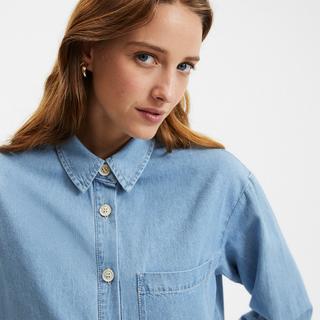 La Redoute Collections  Langärmeliges Jeanskleid 