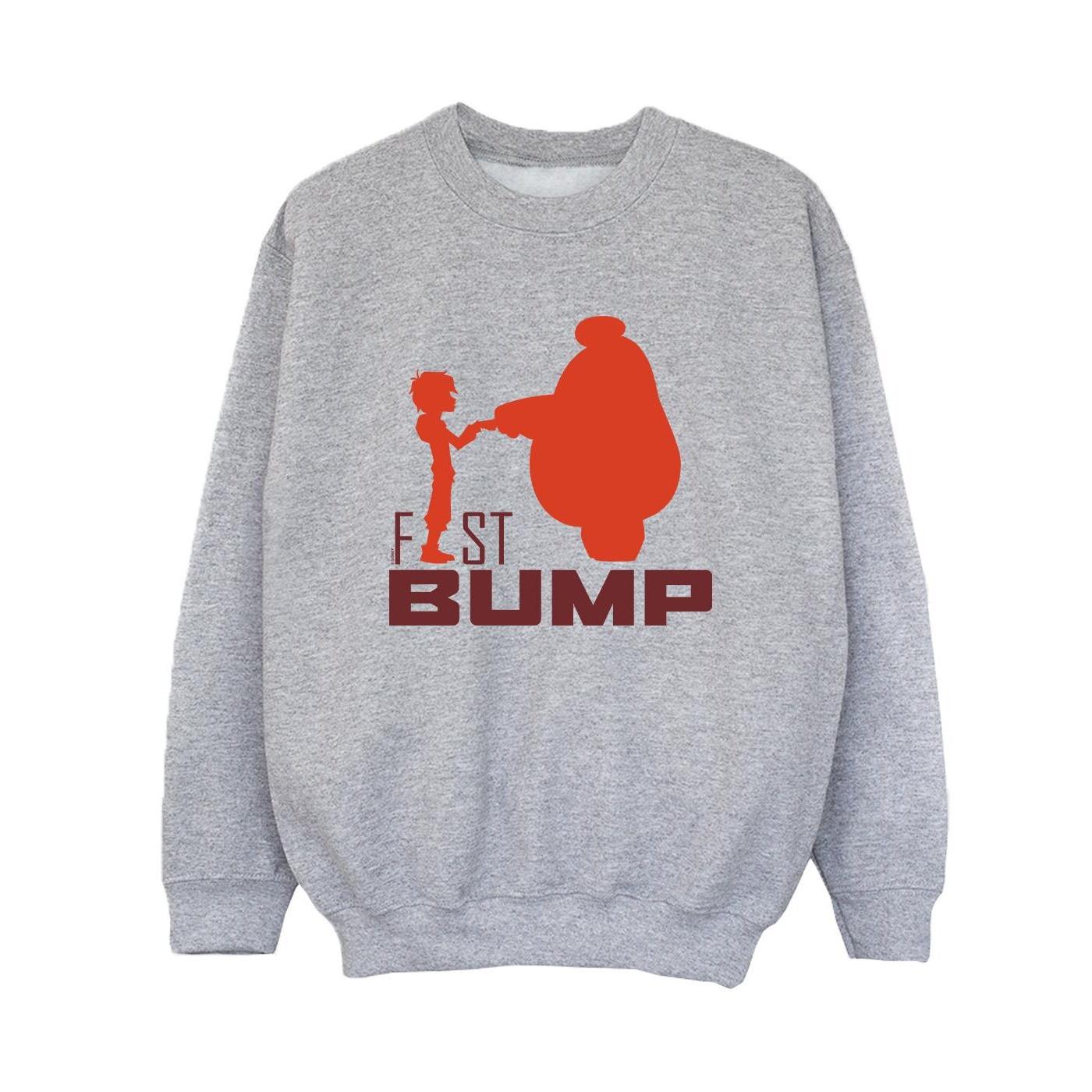 Image of Big Hero 6 Baymax Fist Bump Cutout Sweatshirt Unisex Grau 152-158
