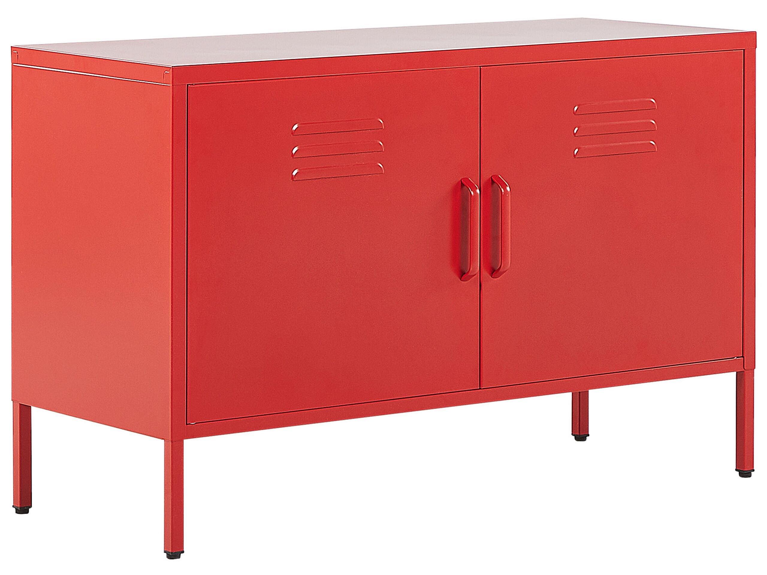 Beliani Commode 2 portes en Acier Moderne URIA  