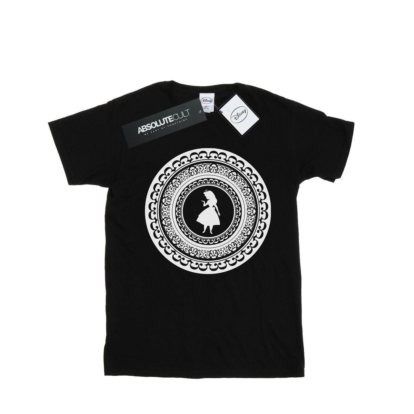 Image of Alice In Wonderland Circle Tshirt Mädchen Schwarz 140/146