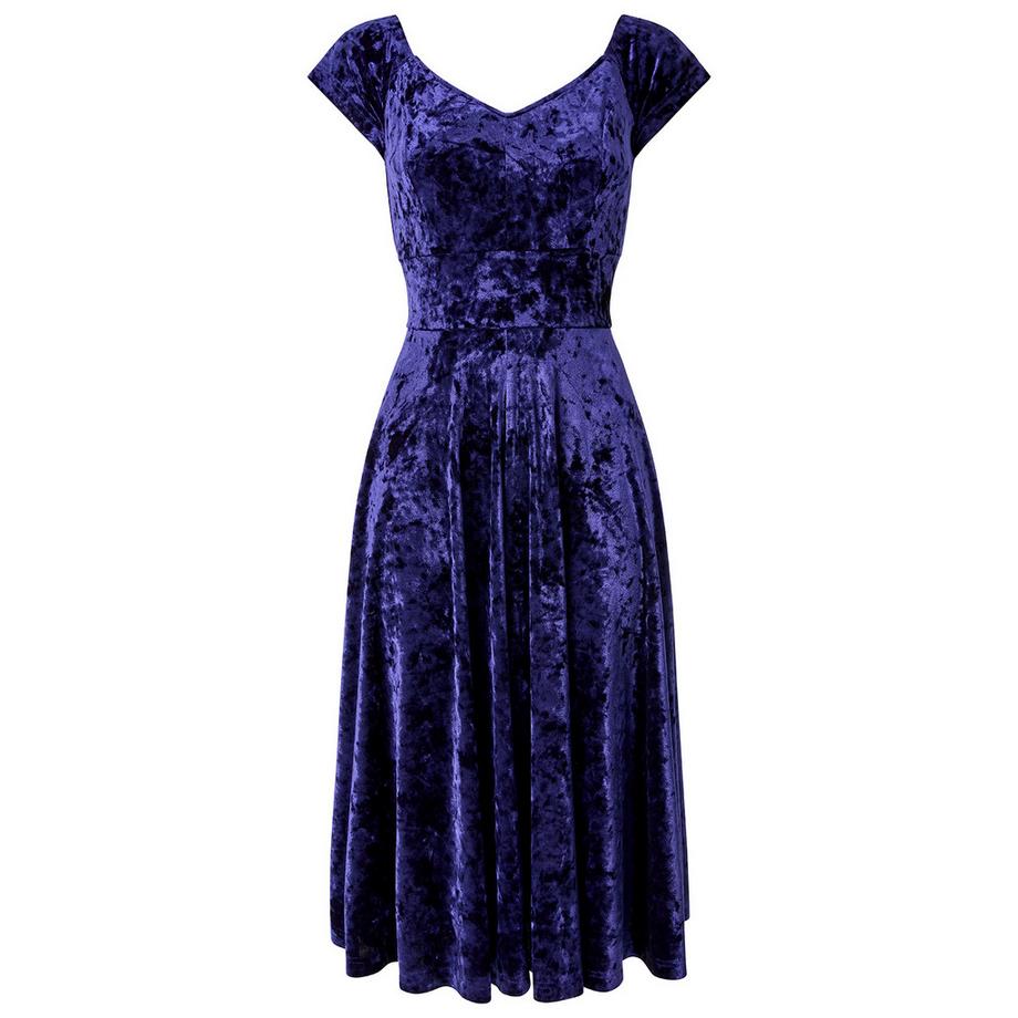 Joe Browns Vintage Samt Skaterkleid  