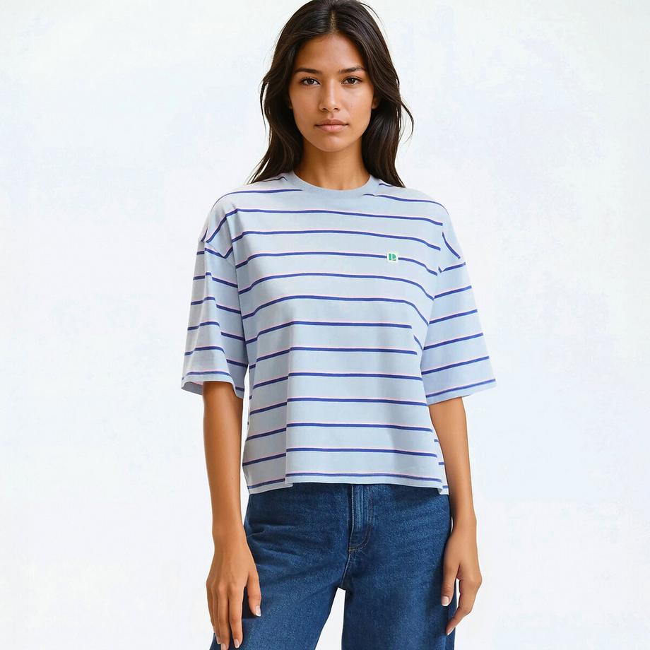 La Redoute Collections Gestreiftes Kurzarm Rundhals T-Shirt  