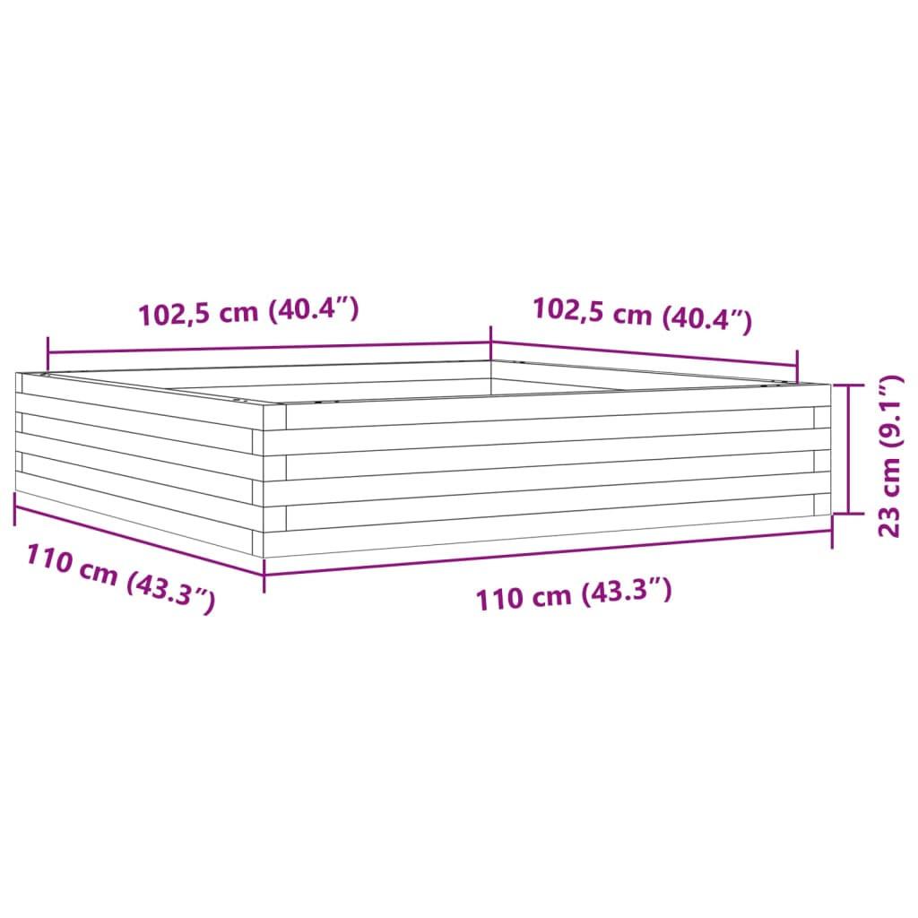 VidaXL Jardinière pinède imprégnée  