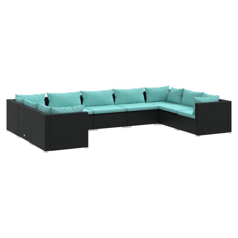 Garten-lounge-set poly-rattan