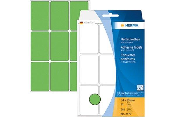 HERMA HERMA Etiketten 34×53mm 2475 grün 288 Stück  