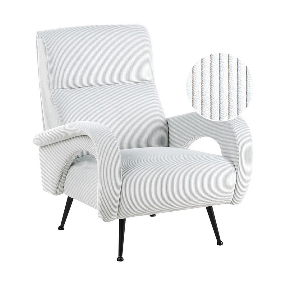 Beliani Fauteuil en Velours côtelé Moderne SVALOV  