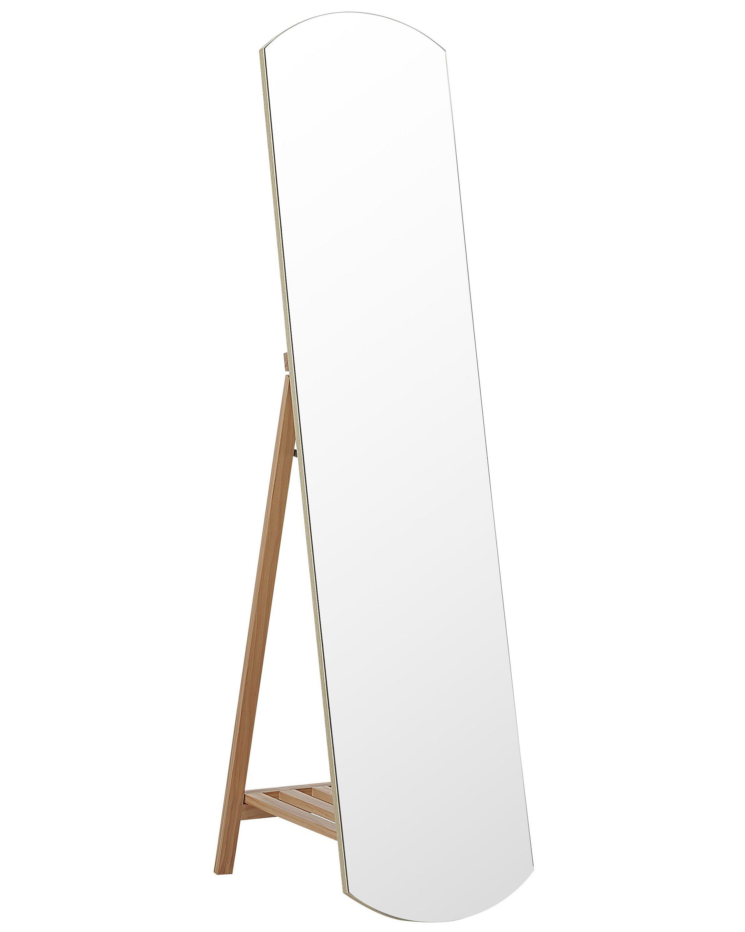 Beliani Miroir sur pied en Bois de pin Moderne CHERBOURG  