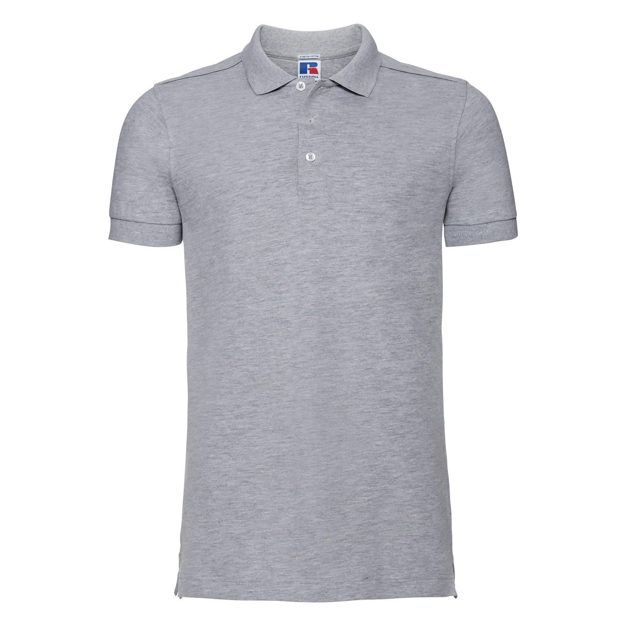 Image of Stretch Poloshirt, Kurzarm Herren Taubengrau 3XL