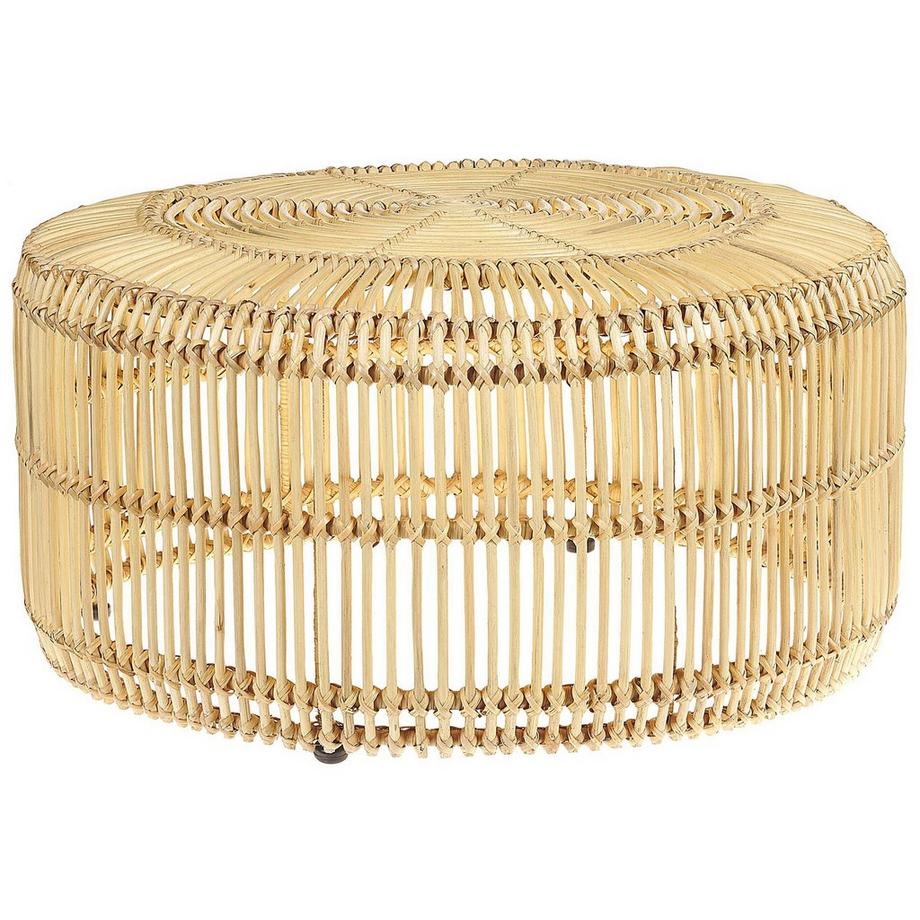 Beliani Table basse en Rotin Boho LIMNI  