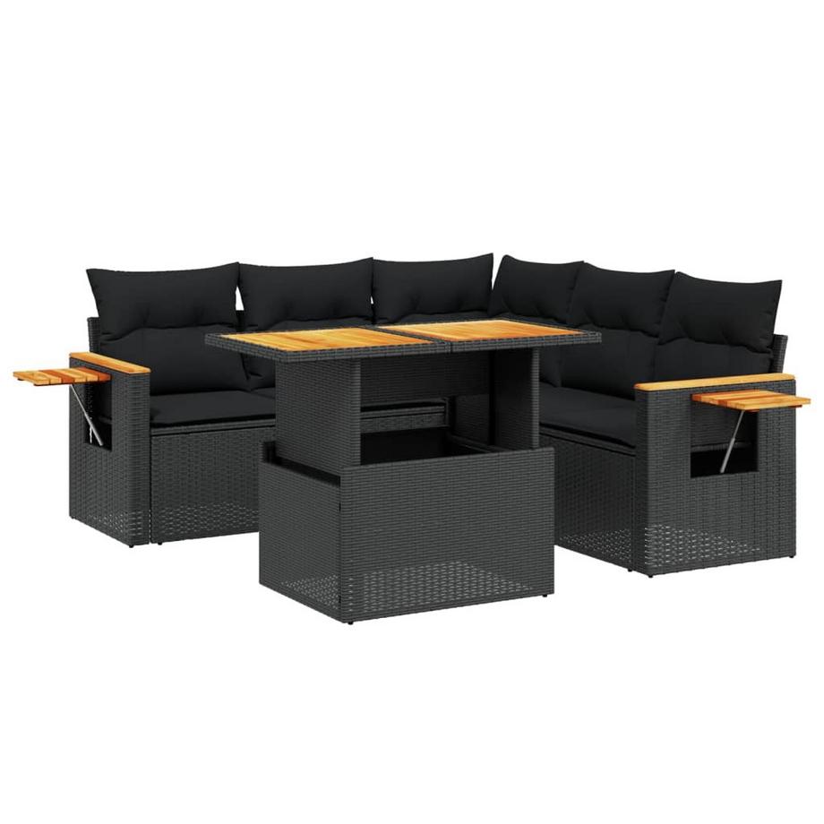 Ensemble de canapés de jardin rotin synthétique