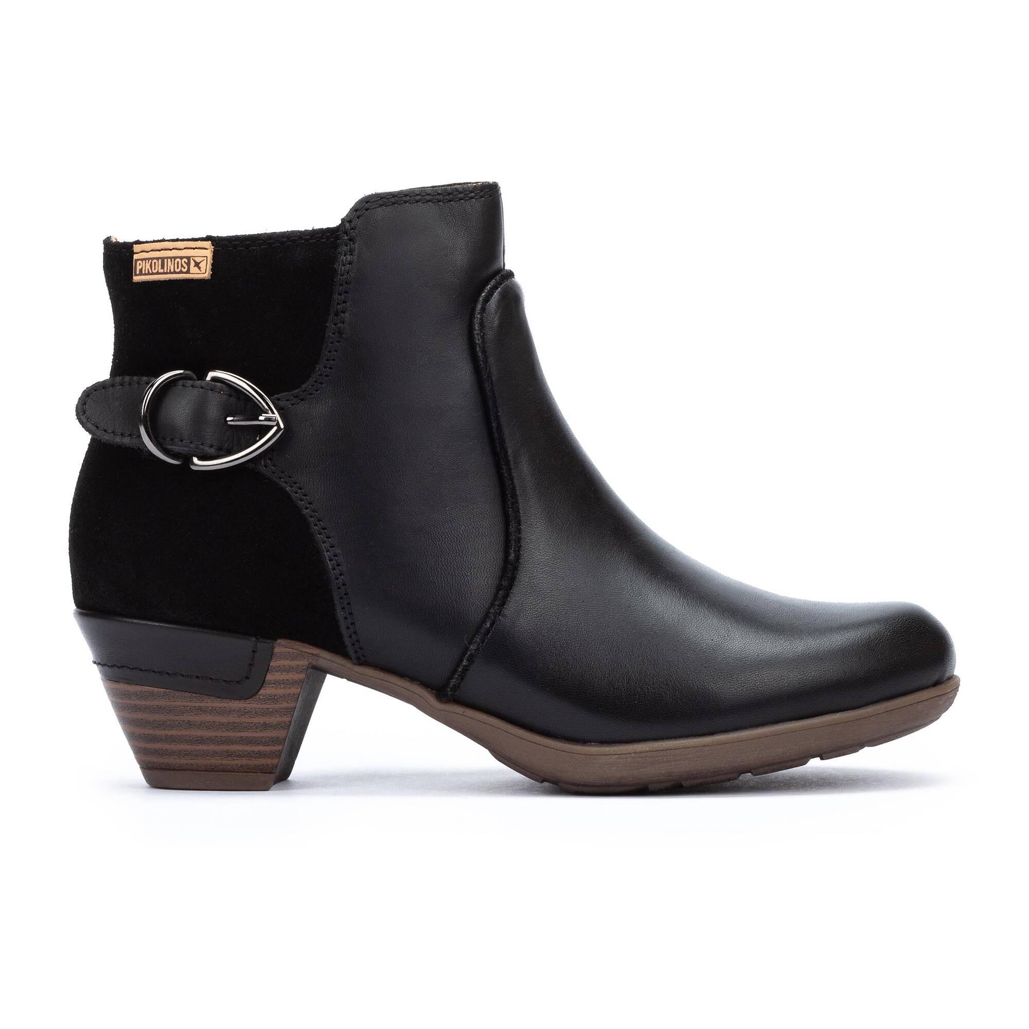 Image of Rotterdam - Leder Stiefelette Unisex Schwarz 35