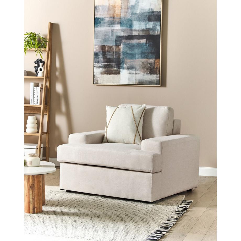 Beliani Fauteuil en Tissu Traditionnel ALLA  