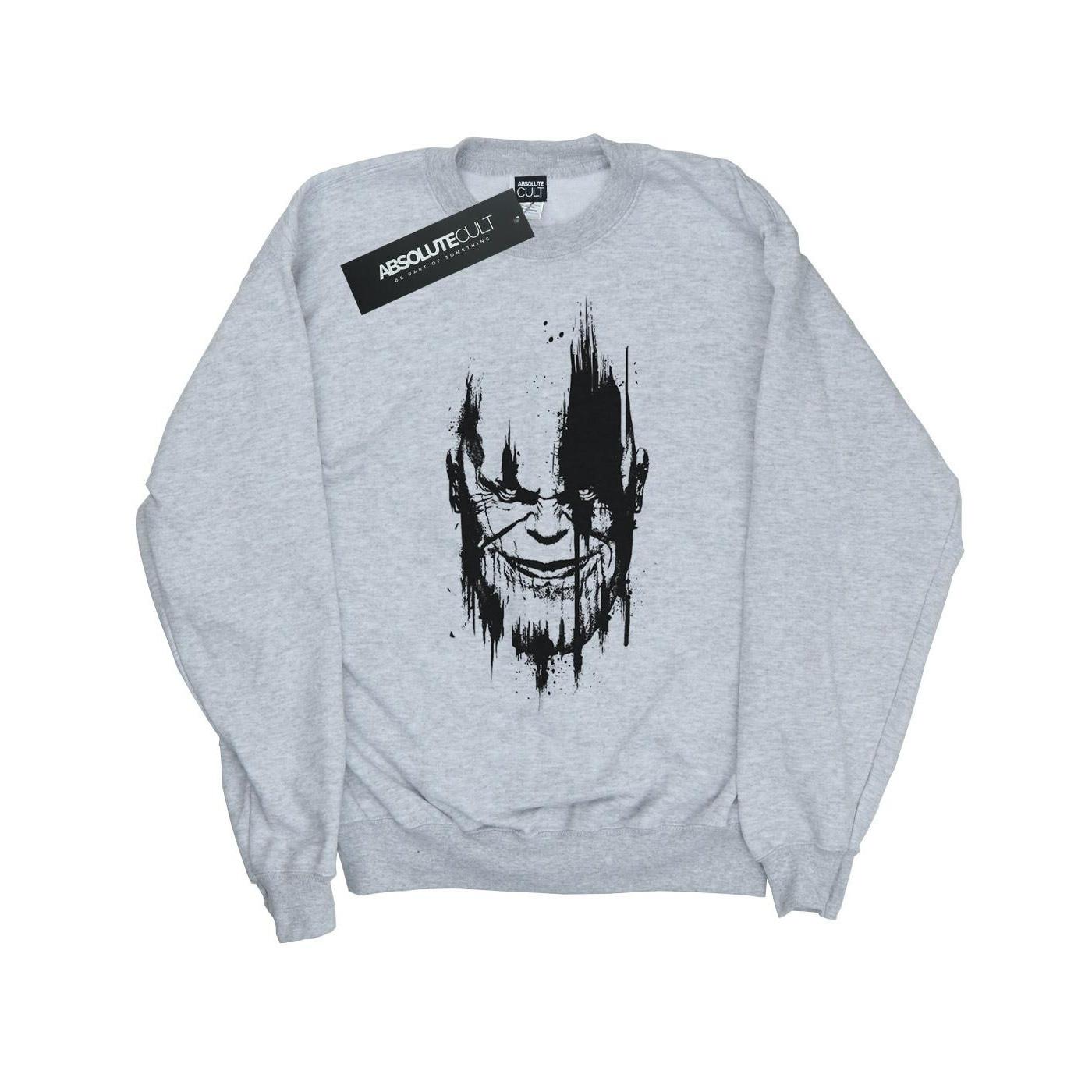Image of Avengers Infinity War Thanos Face Sweatshirt Mädchen Grau 152-158