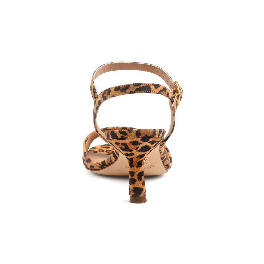 Unisa Nahia Sandali con Tacco Stampa Leopardata  